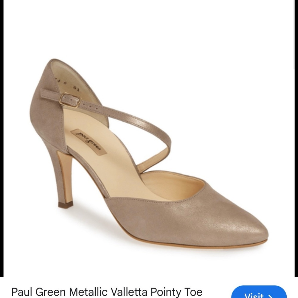 Paul Green Taupe Pointed Heels size 5.5